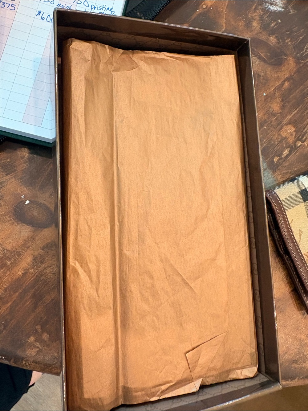 Gucci Brown GG Canvas Bifold Wallet some wear. With COA - Picture 4 of 9